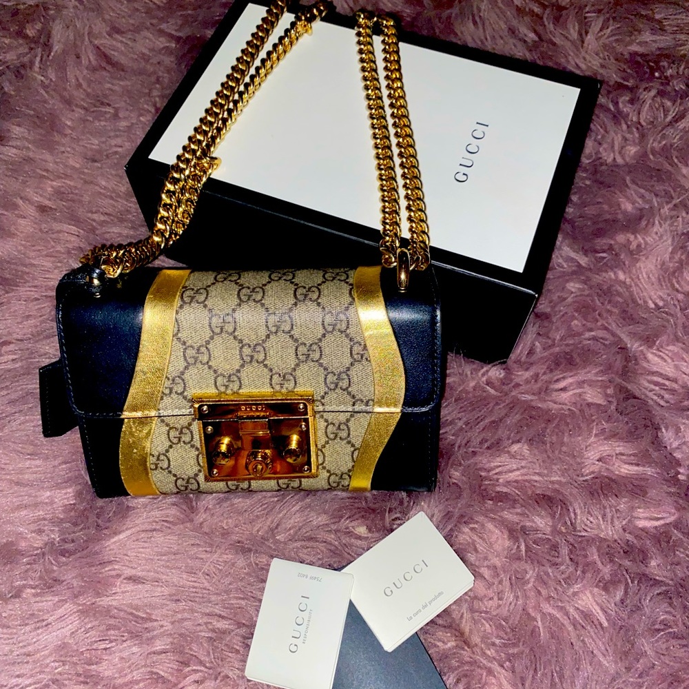 Padlock small GG shoulder bag